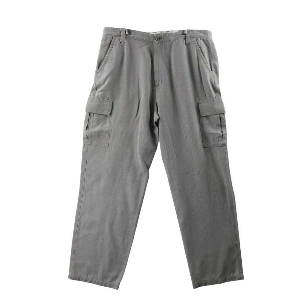 Quiksilver Edition Mens‎ Cargo Pants Khaki Utility Pockets Size 38 Baggy Y2K